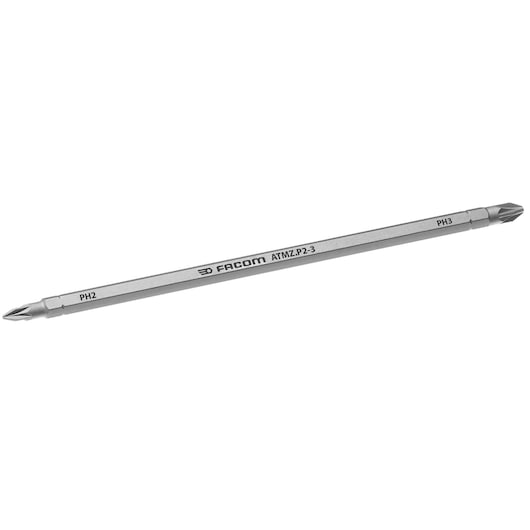 Short screwdriever blade for Philips® 1/4", PZ2, PZ3
